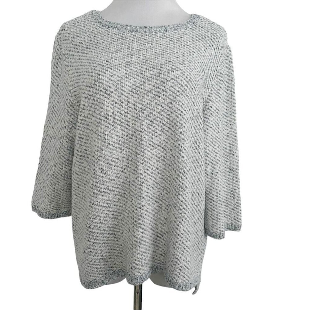 Habitat Size Large  Top Blouse Knit Shirt Boho Lagenlook Cotton